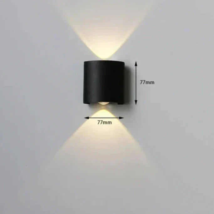 Floroux - Lampe murale LED élégante pour usage extérieur