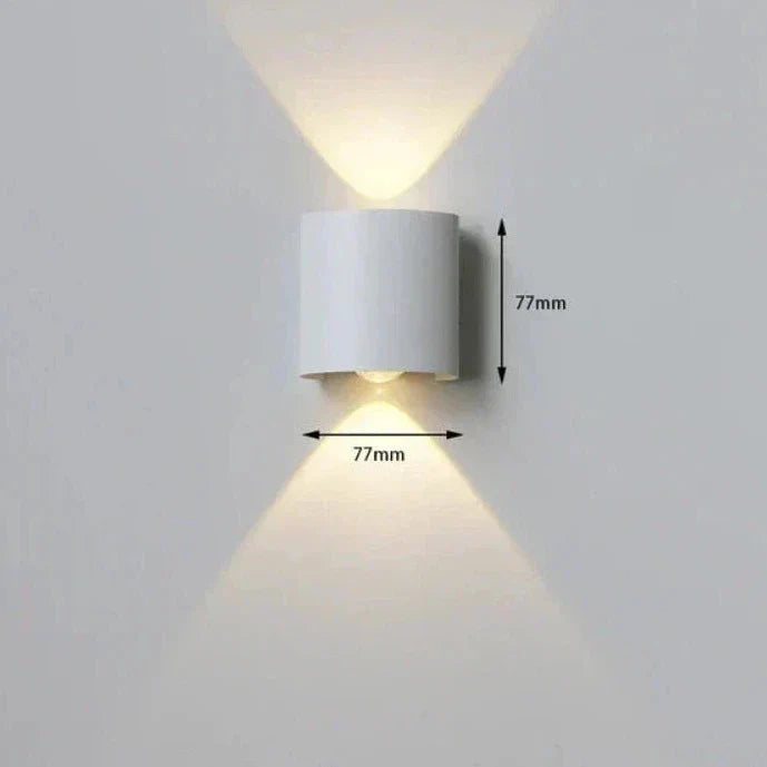 Floroux - Lampe murale LED élégante pour usage extérieur