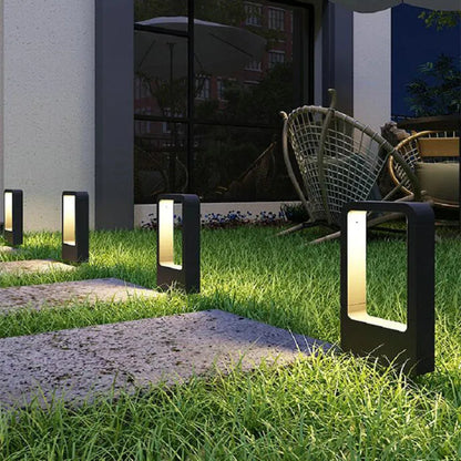 Floroux - Élégante lampe extérieure debout en aluminium