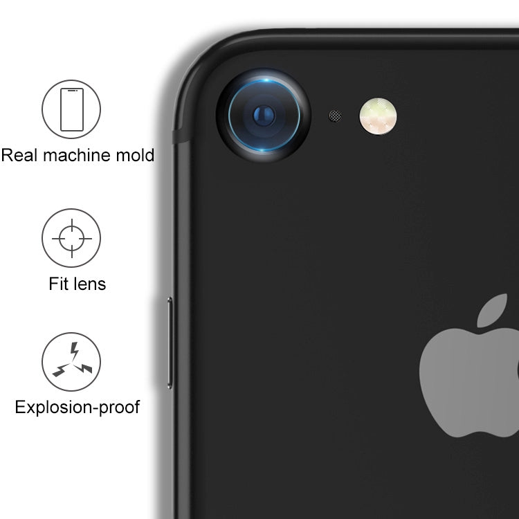 Pour iPhone 7 Protecteur d'objectif circulaire de caméra arrière en verre trempé Film protecteur