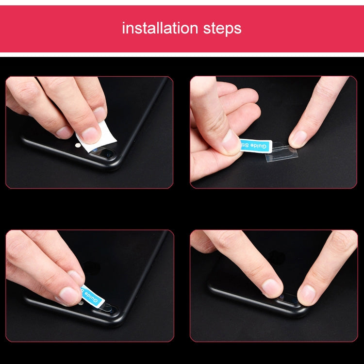 Pour iPhone 7 Protecteur d'objectif circulaire de caméra arrière en verre trempé Film protecteur