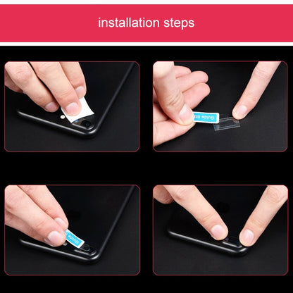 Pour iPhone 7 Protecteur d'objectif circulaire de caméra arrière en verre trempé Film protecteur