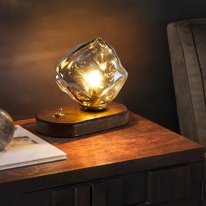 Lampe de table en verre Floroux