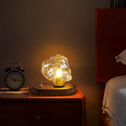 Lampe de table en verre Floroux