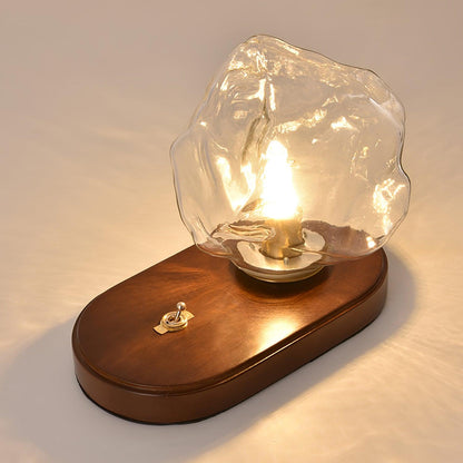 Lampe de table en verre Floroux