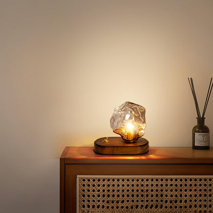 Lampe de table en verre Floroux