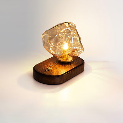 Lampe de table en verre Floroux