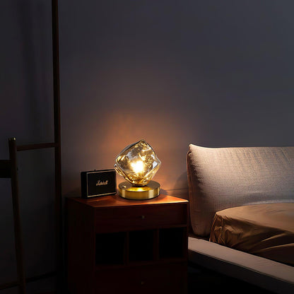 Lampe de table en verre Floroux