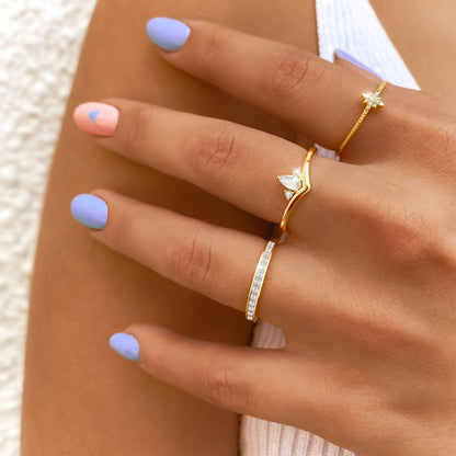 Bague Amelia Zirkonia Élégante - Un Ajout Intemporel