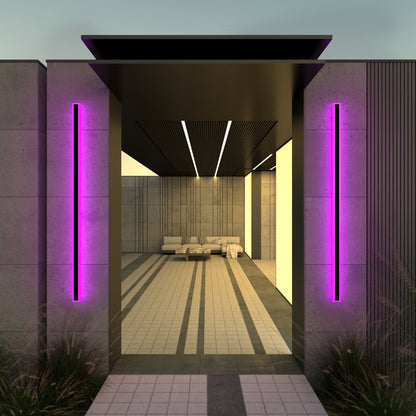Immense RGB Linéaire Minimaliste Lumière Murale Extérieure