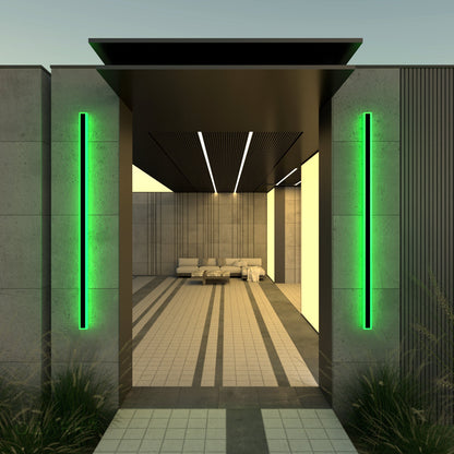 Immense RGB Linéaire Minimaliste Lumière Murale Extérieure