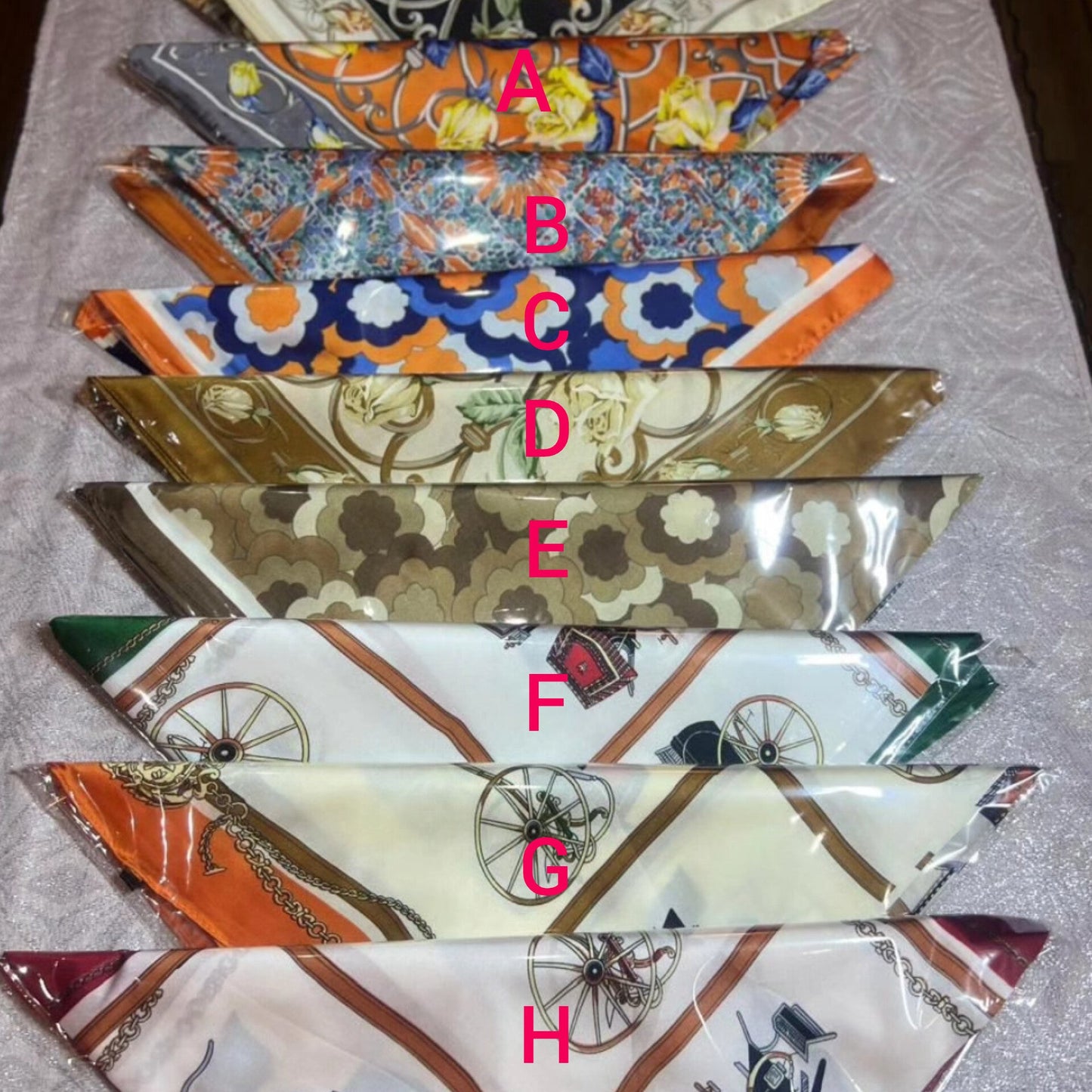 Étole carrée en soie