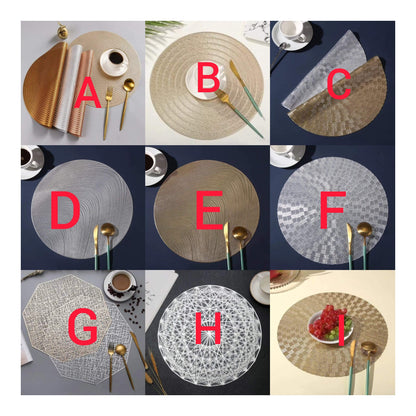 Set de 6 sets de table en PVC.