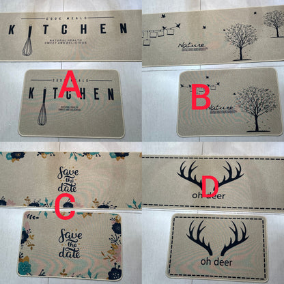 Tapis de cuisine absorbant 2 pièces