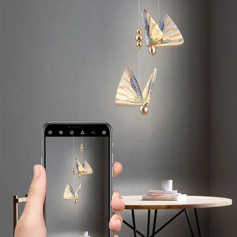 ButterflyGlow – Lampe suspendue en forme de papillon