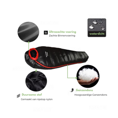 ArcticNest - Sac de couchage d'hiver de luxe pour nuits fraîches