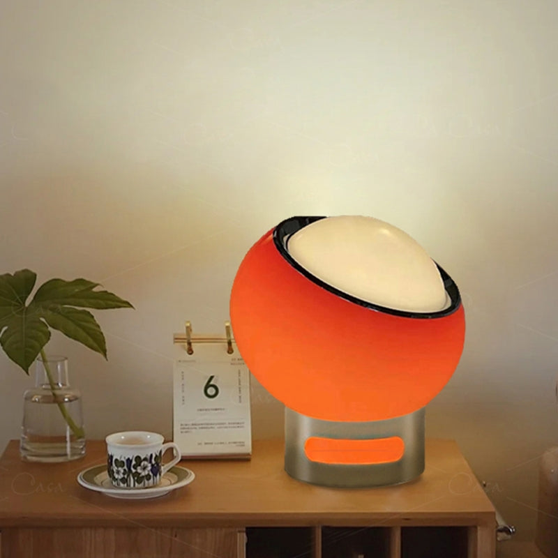 Floroux – Élégante lampe de table de style Bauhaus avec verre opale