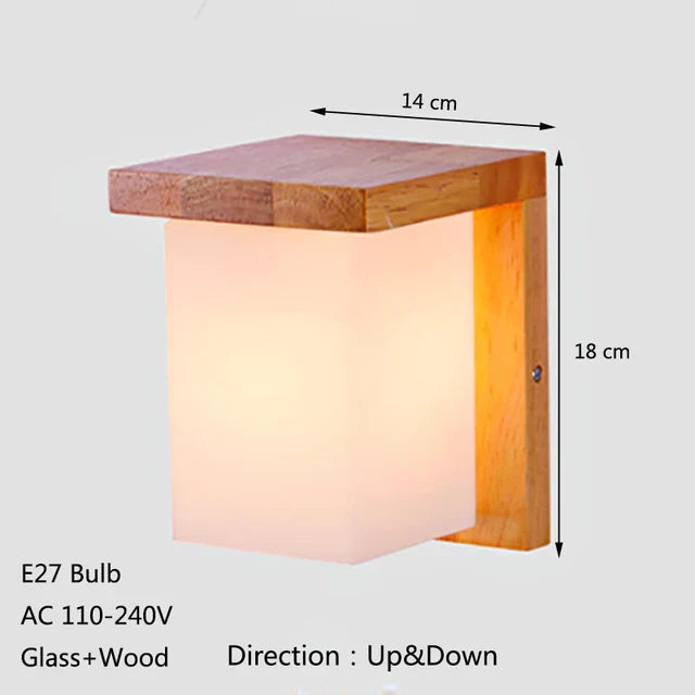 Floroux - Lampe en bois japonaise