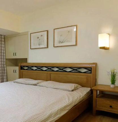 Floroux - Lampe en bois japonaise