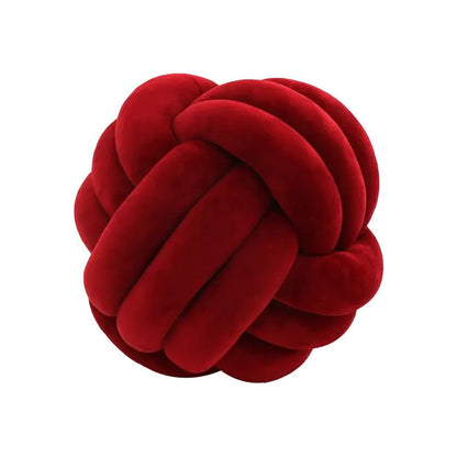 Coussin de lancer en balles nouées décoratives PlushKnot