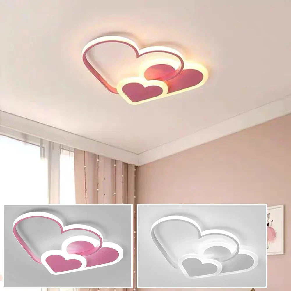 Floroux Chambre d'enfants Plafonnier | Lumière LED Dimmable | Accents de couleur vifs | Économique en énergie & Moderne