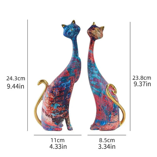 Floroux - Sculptures de chats artistiques
