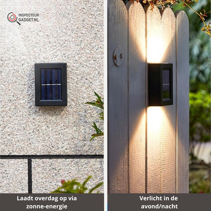 Lampes murales solaires LED sans fil Deluxe - Créez l'ambiance parfaite dans votre jardin !