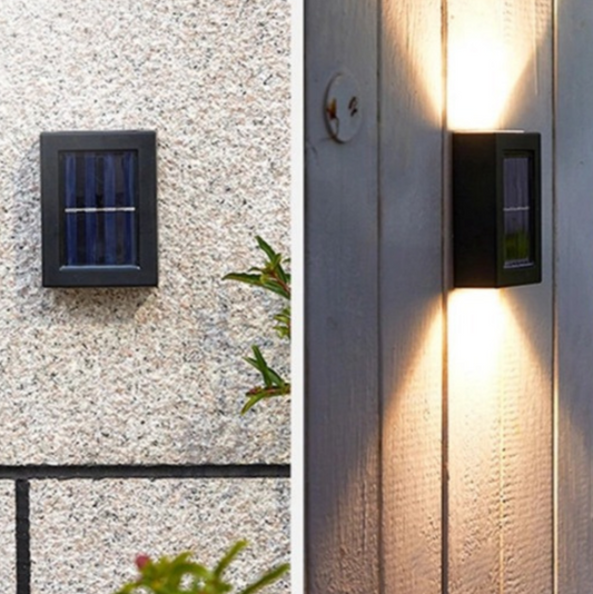 Lampes murales solaires LED sans fil Deluxe – Éclairage efficace pour vos murs extérieurs