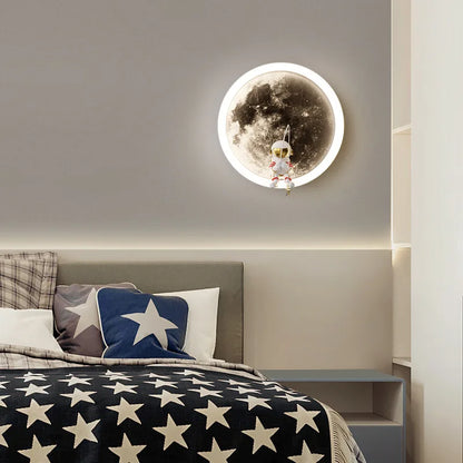 Floroux - Lampe murale LED d'astronaute fascinante pour soirées romantiques