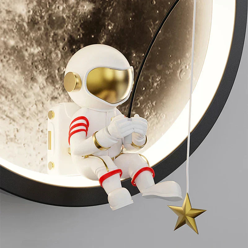 Floroux - Lampe murale LED d'astronaute fascinante pour soirées romantiques