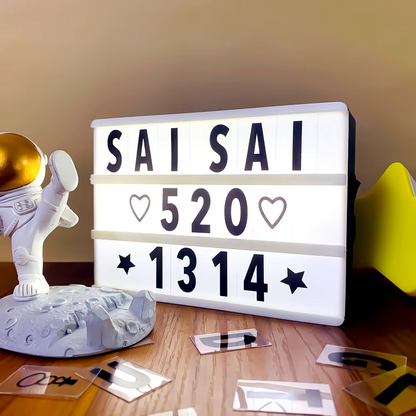 Boîte lumineuse LED | Tableau de messages DIY avec lettres