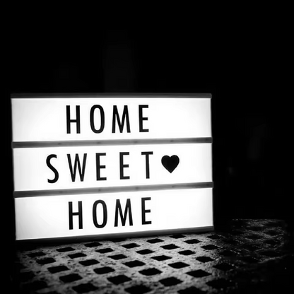 Boîte lumineuse LED | Tableau de messages DIY avec lettres