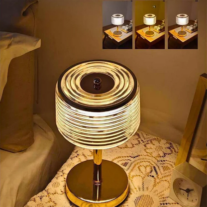 Floroux – Lampe de table LED élégante en anneau pour appartements modernes