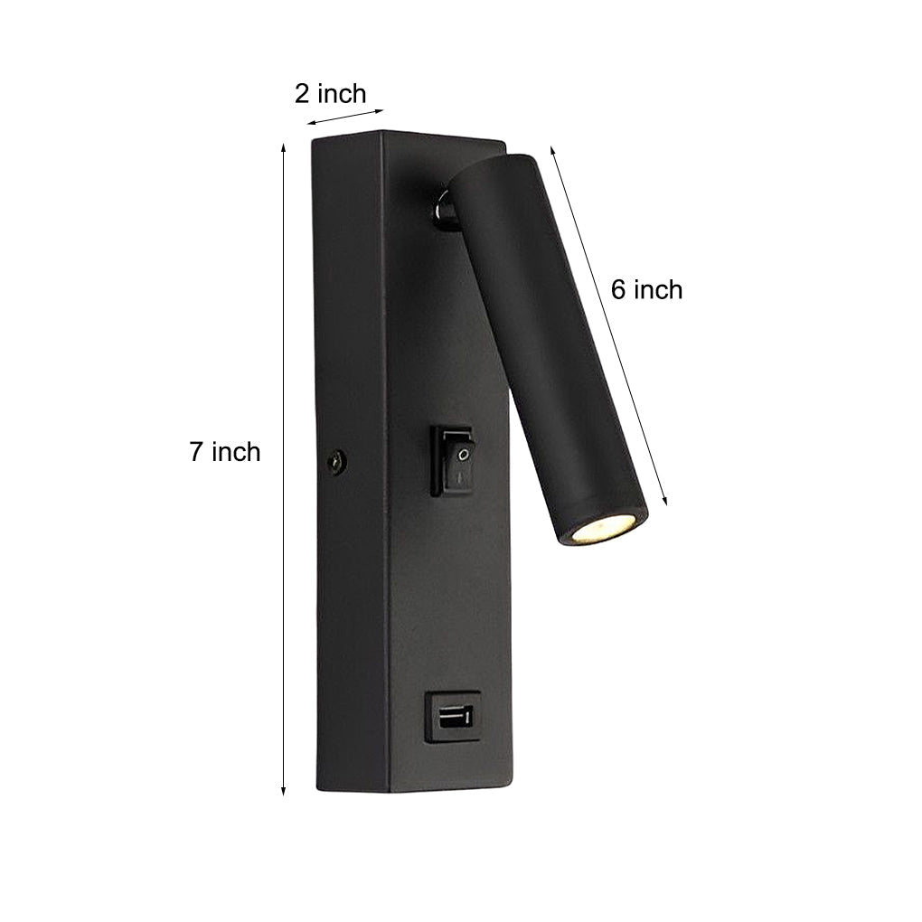 ArtiLicht Lampe Murale Luxe avec LED Réglable et Port de Chargement USB