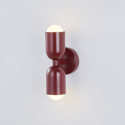 Applique Murale LED Morandi Moderne 2 Flammes Noire Intérieur/Couloir Métal