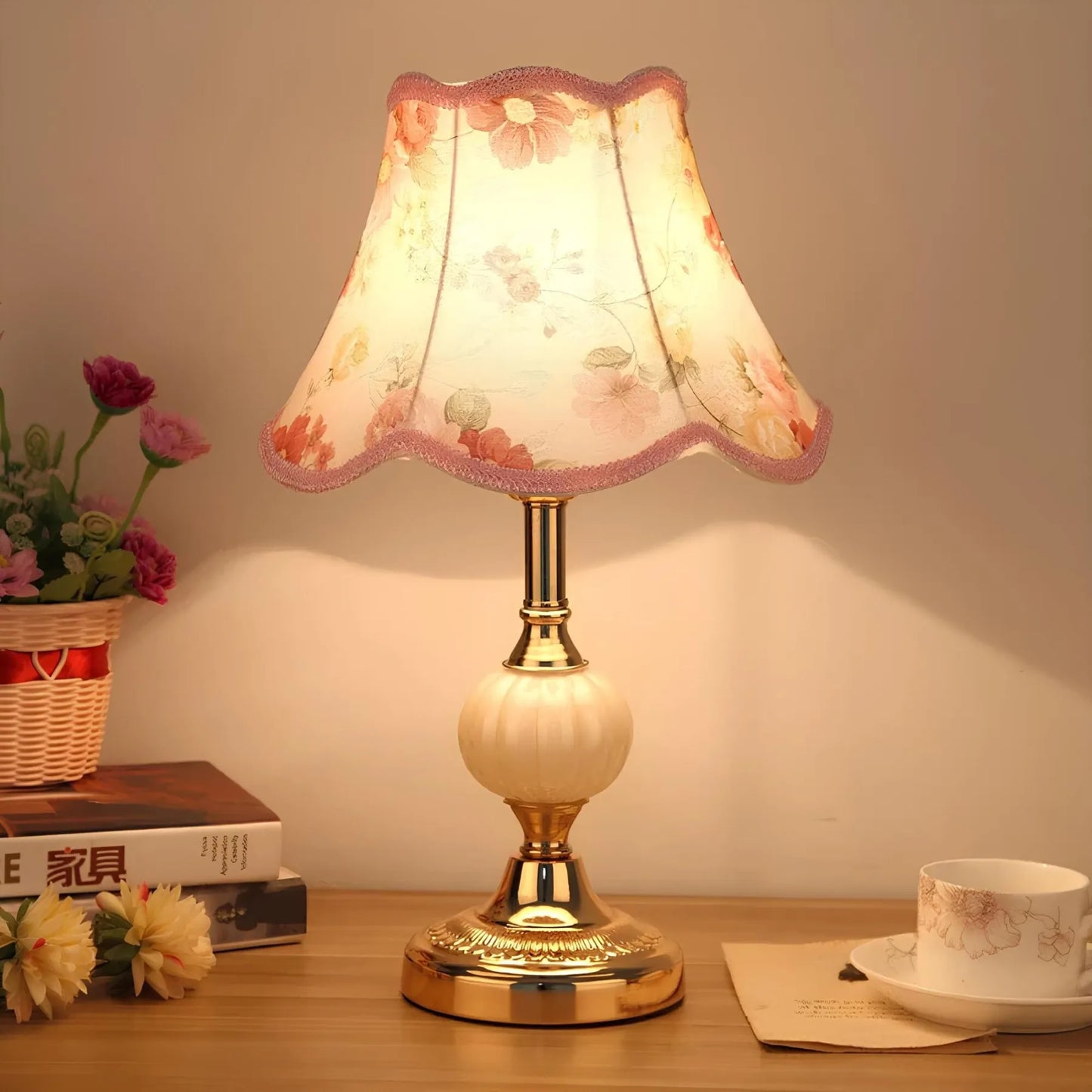 Floroux de Table Vintage Nordique - Élégance Rétro et Moderne