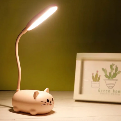 Floroux à poser enfant LED en forme de chat - Éclairage doux et ludique pour la chambre d'enfant