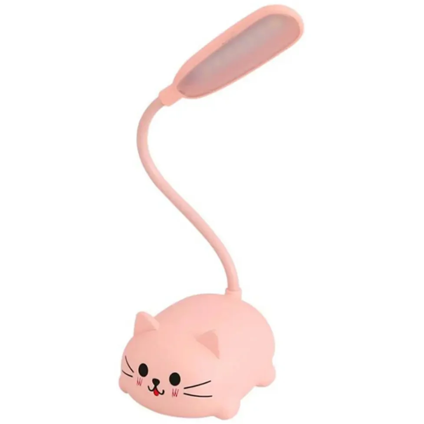 Floroux à poser enfant LED en forme de chat - Éclairage doux et ludique pour la chambre d'enfant