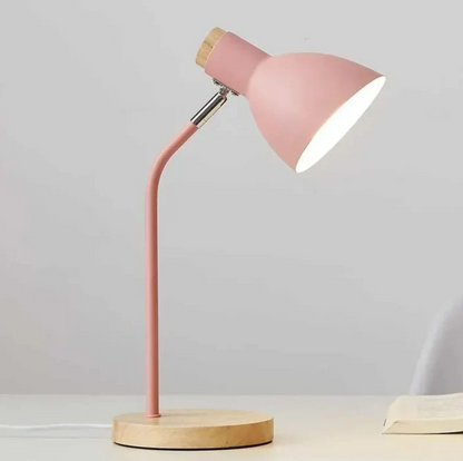 Floroux à poser en bois et métal coloré - Éclairage de design pour bureau et intérieur