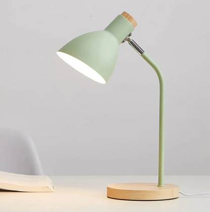 Floroux à poser en bois et métal coloré - Éclairage de design pour bureau et intérieur