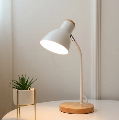 Floroux à poser en bois et métal coloré - Éclairage de design pour bureau et intérieur