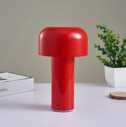 Floroux de Table Design Champignon - Le Phare Champignon en Verre et Métal | Éclairage Élégant et Moderne