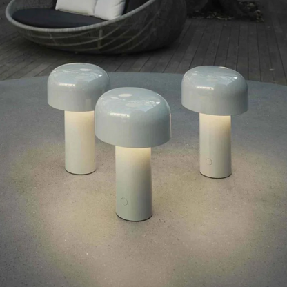 Floroux de Table Design Champignon - Le Phare Champignon en Verre et Métal | Éclairage Élégant et Moderne