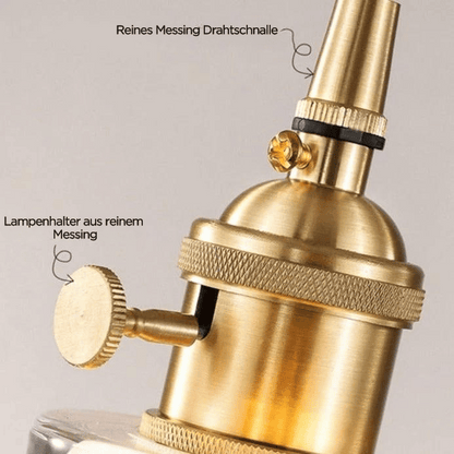 Floroux Lampe suspendue transparente en verre cristal | Design moderne | Éclairage élégant
