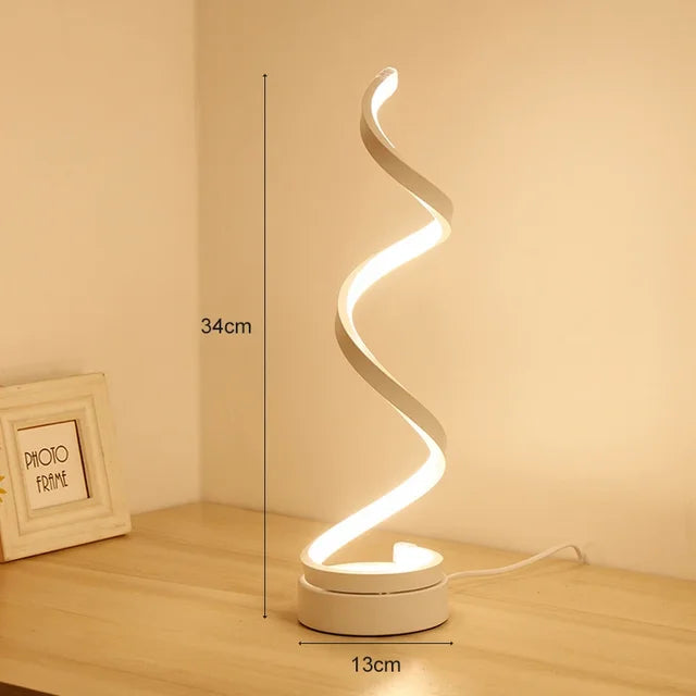 Floroux - Lampe de table LED Spirale