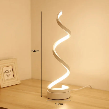 Floroux - Lampe de table LED Spirale