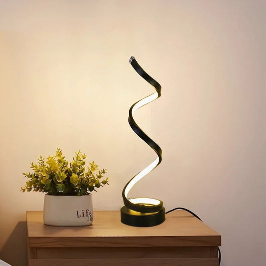 Floroux - Lampe de table LED Spirale