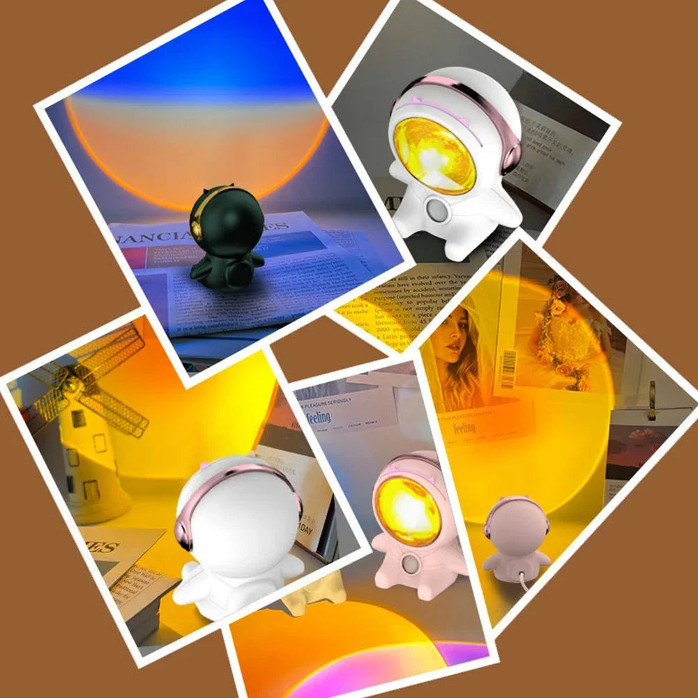Floroux - Lampe d'astronaute au coucher de soleil
