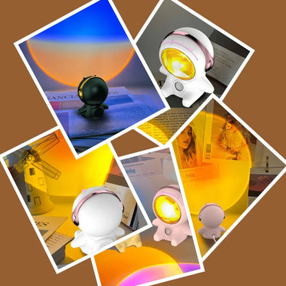 Floroux - Lampe d'astronaute au coucher de soleil