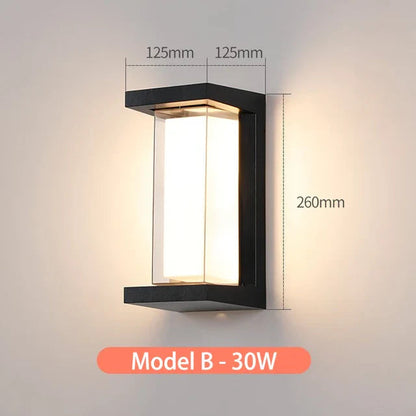 Floroux | Lampe murale extérieure élégante et résistante aux intempéries